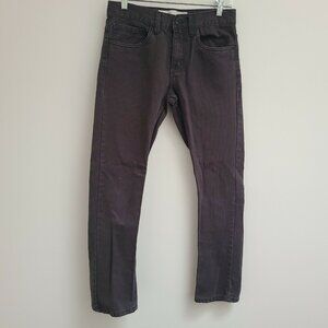 LEVI'S 511 Men's Slim Fit Stretch Jeans Gray Denim Sz 28X28